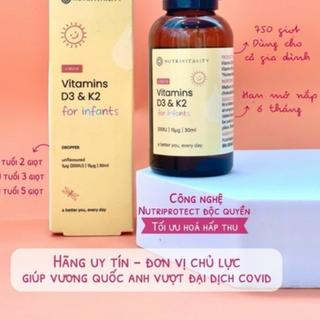 Vitamin D3k2 Anh Nutrivitality 30ml