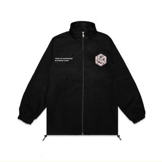 Áo khoác dù kiểu cổ bẻ logo in độc lạ, trẻ trung