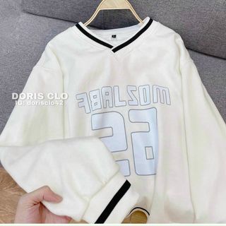 Áo sweater nỉ ngoại tay phồng mềm form 68kg siêu đẹp