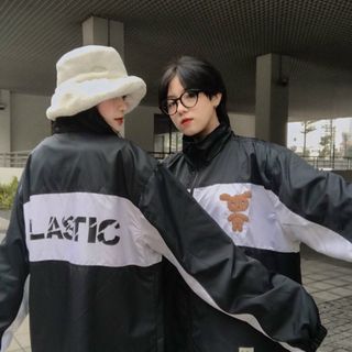Áo khoác dù kiểu bomber logo in LASTIC độc lạ, trẻ trung