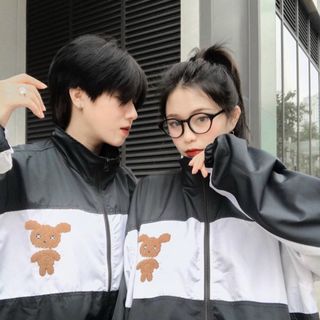 Áo khoác dù kiểu bomber logo in LASTIC độc lạ, trẻ trung