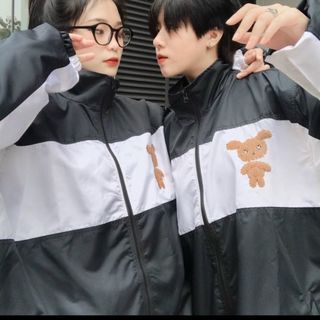 Áo khoác dù kiểu bomber logo in LASTIC độc lạ, trẻ trung