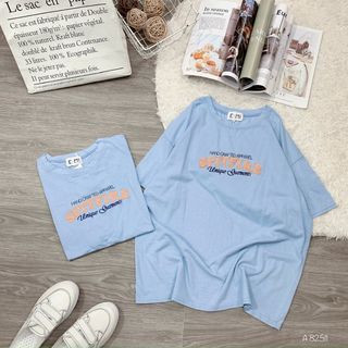 Áo thun hình 2 mặt trước sau, hàng QC