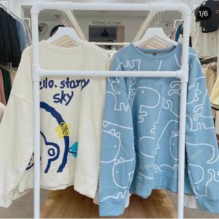 Áo sweater nỉ ngoại in tay phồng form chuẩn mềm siêu đẹp