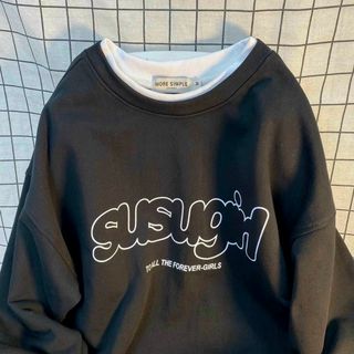 Áo sweater nỉ ngoại in tay phồng mềm susugirl siêu đẹp