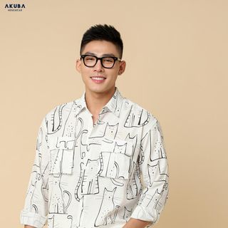 ÁO SƠ MI TAY DÀI AKUBA - B313