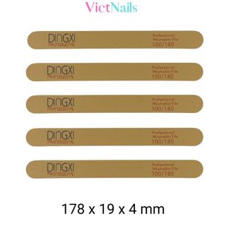 Dũa móng tay móng bột da bò DINGXI lốc 25 cây