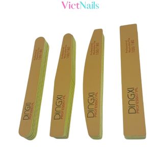 Dũa móng tay móng bột da bò DINGXI lốc 25 cây