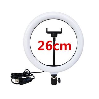 Đèn 26 cm live stream chân để bàn live tream make up trang điểm 3 chế độ sáng