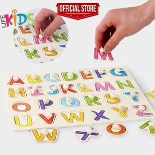 Bảng Núm Gỗ - Đồ Chơi Ghép Hình Gỗ - Size Lớn 22 x 30 cm, Nhiều Chủ Đề Giúp Bé Khám Phá Phát Triển Toàn Diện