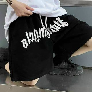 Quần thun lửng in chữ không lem màu có túi sau đẹp