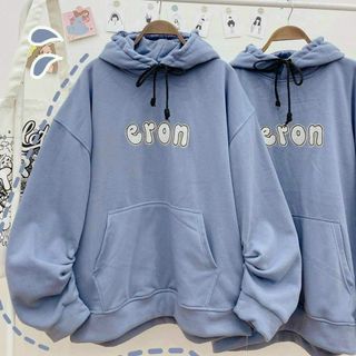 Áo hoodie in eron tay phồng nhúng form dưới 70kg thun nỉ ngoại siêu ngầu