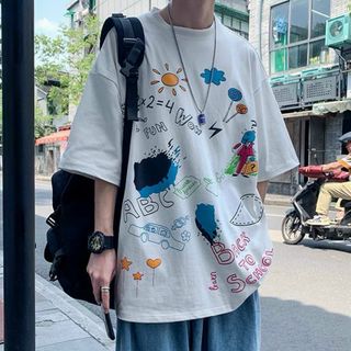 Áo thun cotton nhiều hoạ tiết form 70kg