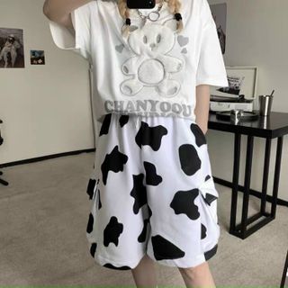 Quần thun cotton lửng bò sữa có túi cá tính