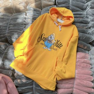 Áo Hoodie logo in nổi ông già form dưới 70kg thun nỉ ngoại mềm mịn