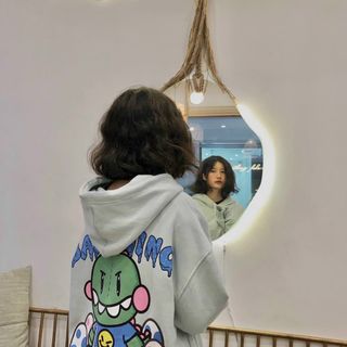 Áo hoodie in baby dino form dưới 70kg không lem màu