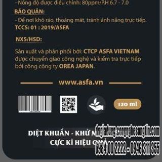 ASFA K Xịt Khử Mùi Cơ Thể