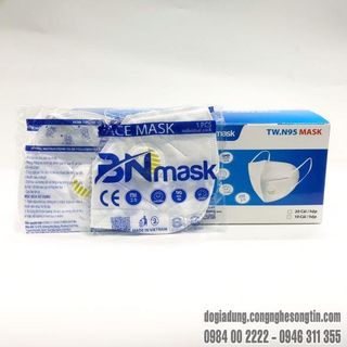 Khẩu trang TWN95 có van 5 lớp kháng khuẩn (10 cái/hộp)