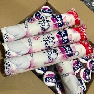 Bông tẩy trang Aura Beauty 120+30 miếng
