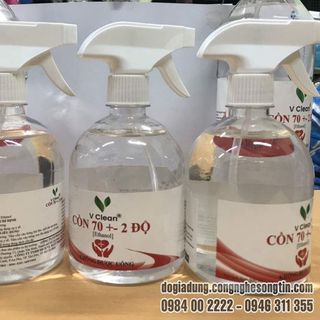 Cồn 70 độ V Clean 500ml (vòi xịt)