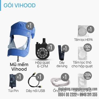 Mũ bảo hộ Vihood - Mũ cách ly di động phòng chống dịch Covid