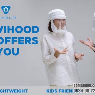 Mũ bảo hộ Vihood - Mũ cách ly di động phòng chống dịch Covid