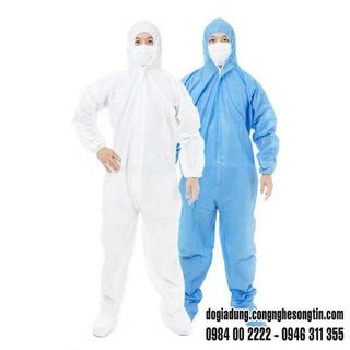Bộ đồ bảo hộ y tế phòng dịch 4 món - trắng (level 3)