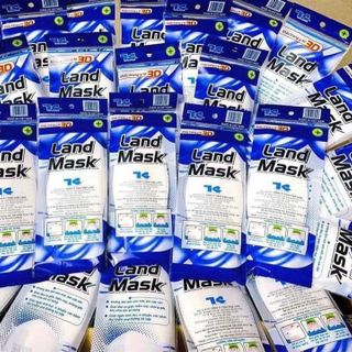 Khẩu trang 4d Land mask thùng 50 túi, 1 túi 6 cái
