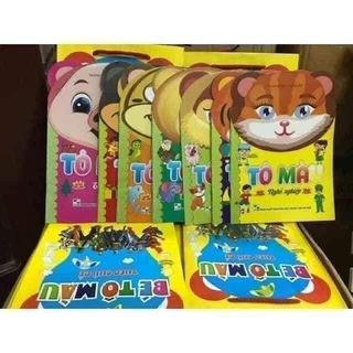 Bé tập tô màu 8 cuốn 8 chủ đề