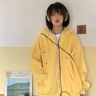Áo khoác in logo nổi thun nỉ ngoại form 70kg