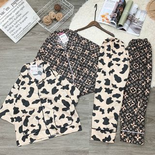 Pijama quần dài form áo cánh dơi