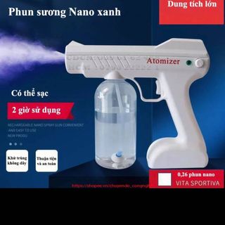 Máy phun nano khử khuẩn cầm tay Atomizer 8 led hồng ngoại 800ml .