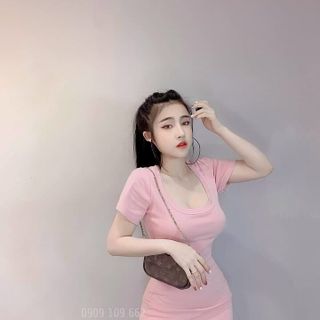 Đầm body cổ bo giá sỉ