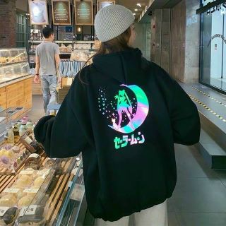 Áo hoodie in phản quang 7 màu thun nỉ ngoại decal in xịn form dưới 70kg