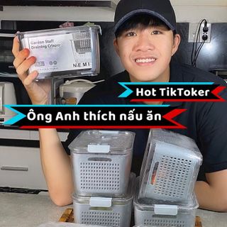 Combo 2 Hộp Nhựa Đựng Thực Phẩm Tủ Lạnh 2 Lớp Có Lỗ Thoát Nước Khóa Thoát Khí Dễ Dàng Bảo Quản Rau Củ