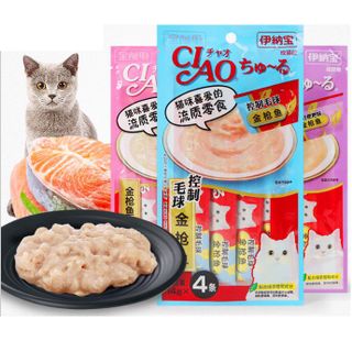 Combo 10 gói Súp Thưởng Ciao Churu dạng thanh (14g x 4/gói)