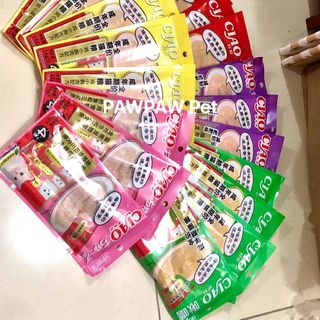 Combo 10 gói Súp Thưởng Ciao Churu dạng thanh (14g x 4/gói)