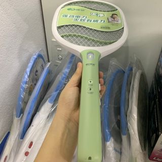 Vợt muỗi km-3838 Kamisafe trắng xanh giá siêu rẻ