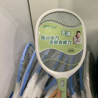 Vợt muỗi km-3838 Kamisafe trắng xanh giá siêu rẻ