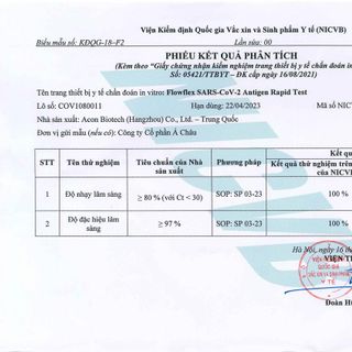 Bộ Kit test nhanh FLOWFLEX- COVID 19 / 1 người