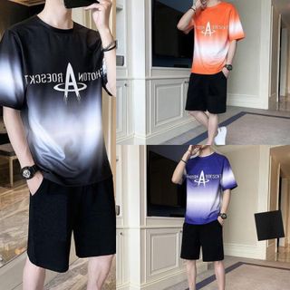 Set Bộ Thể Thao Nam In Chữ A To Phong Cách
