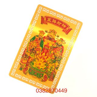 Kim Bài Ngũ Lộ Thần Tài Nhôm Cao Cấp