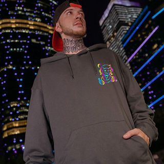 Áo Hoodie phản quang 7 màu THE SPACE OF BEAR form dưới 70kg decan in xịn