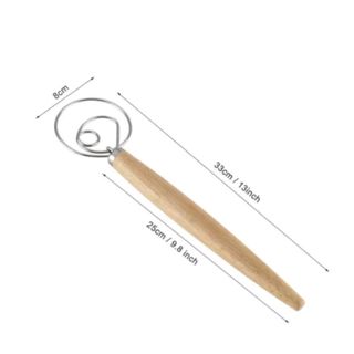 Cây đánh trứng, đánh bột bằng tay cán gỗ