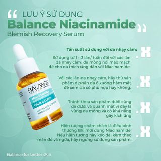 Serum giảm mụn, sáng da Balance Active Formula Niacinamide 15% Blemish Recovery