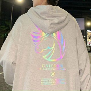 Áo Hoodie phản quang 7 màu UNICORN form dưới 70kg decan in xịn