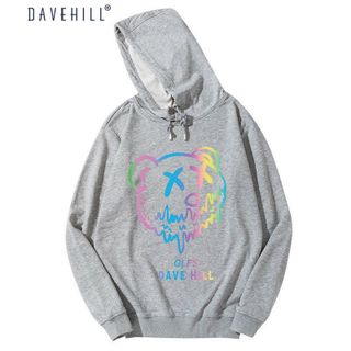 Áo Hoodie phản quang 7 màu DAVE HILL form dưới 70kg decan in xịn