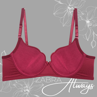 Áo Lót ZABRA A105,đệm mỏng tim, Thun Lạnh 3 móc Cài