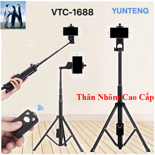 Gậy selfi kiêm tripod 1688 cính hãngg Yunteng