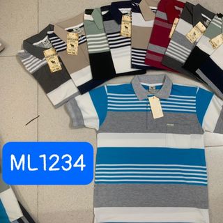 [HCM] Áo Thun Cổ Trụ Trung Niên From Rộng Tay Lỡ Sọc Ngang Thanh Lịch Size Từ 50 - 85kg